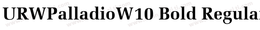 URWPalladioW10 Bold Regular字体转换